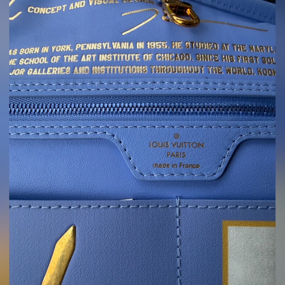 Louis Vuitton Jeff Koons Masters Collection Monet Neverfull with Pouch and Charm - Picture 12 of 13